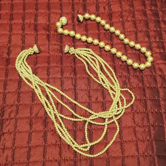 Statement pearl necklace NWOT - Picture 3 of 5